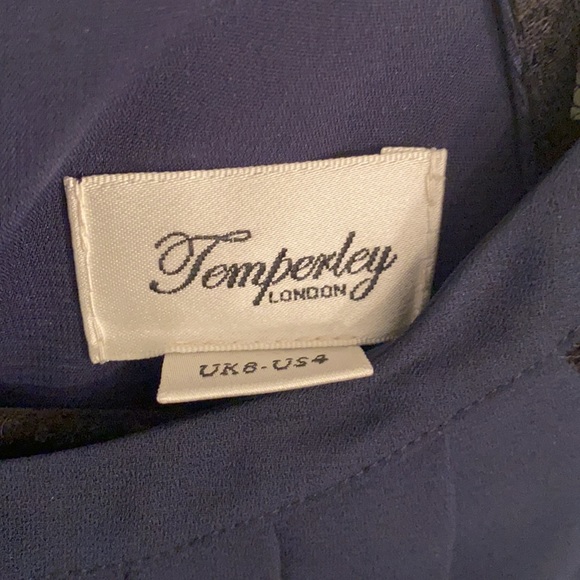 Temperley London layered blue laced dress - Picture 2 of 7